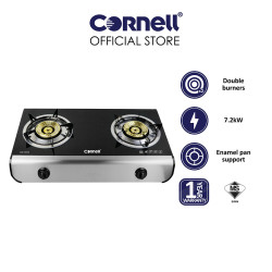 Cornell Glass Stove Double Burner CGS-E1313G