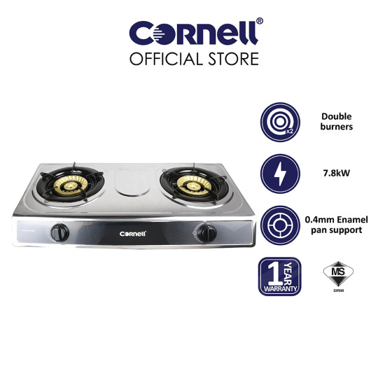 Cornell Stainless Steel Panel Gas Stove | CGS-S1202SS
