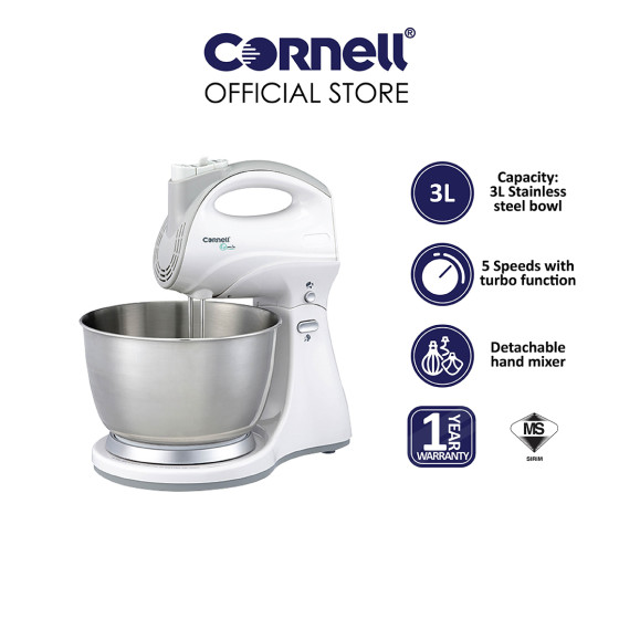 Cornell Stand Mixer 3.0L | CSM-E9008SSWH