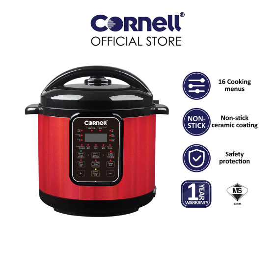 Cornell Pressure Cooker - Free Stainless Steel Steam Rack CPC-E60C