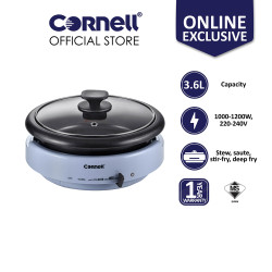 [Online Exclusive] Cornell Blue Bae Series Non Stick Detachable Multi Cooker 3.6L | CMC-S360X