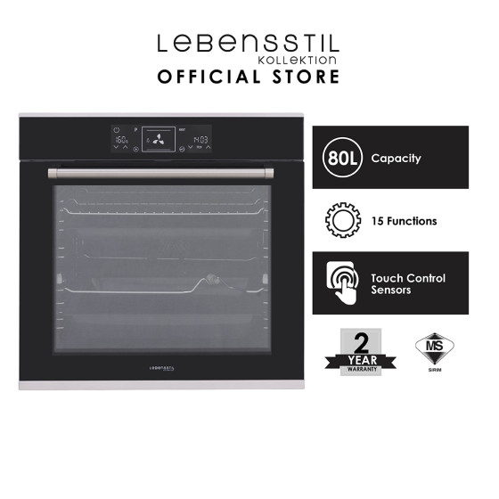 80L ELECTRIC BUILT-IN OVEN 15 FUNCTION (60CM) | LKBO-8015