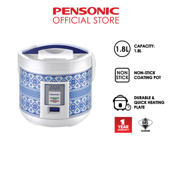 Pensonic Batik Series Jar Rice Cooker 1.8L | PSR-1808B