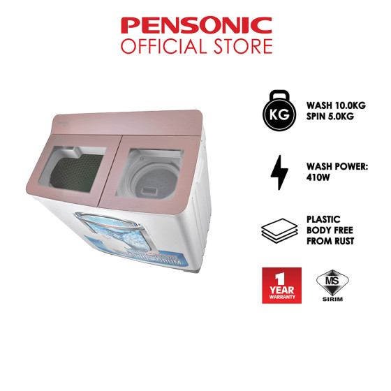 Pensonic Semi Auto Washing Machine 10KG | PWS-1005G