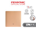 [NC] Toush Smart Switch GOLD 1 Gang Without Neutral C/W Smartphone App, Scheduling | T891101SS-ZBS(GD)