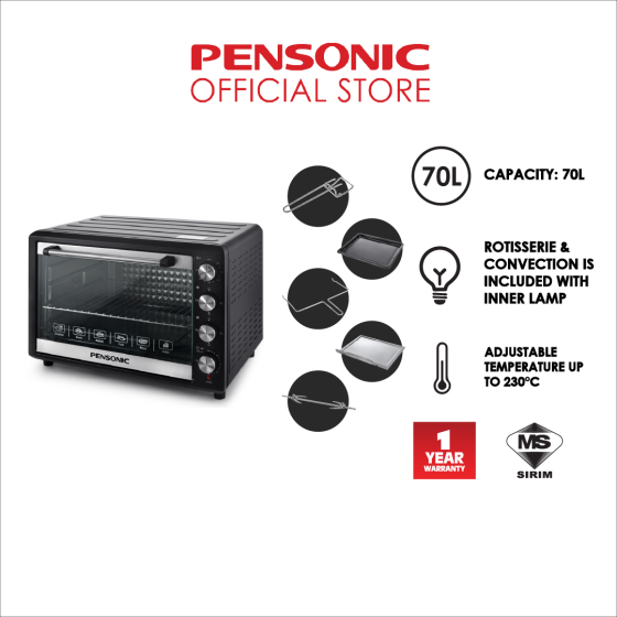 [NEW] Pensonic Electric Oven 70L | PEO-7011