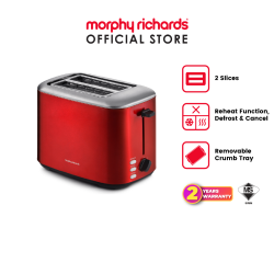 Morphy Richards Equip 2 Slices Toaster Black | 222064