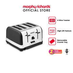 [NEW] Morphy Richards Venture 4 Slice Toaster (BLK) | 240131