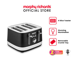 [NEW] Morphy Richards Illumination 4 Slice Toaster (BLK) |248020