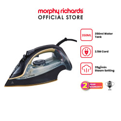 [NC] Morphy Richard Steam Iron Crystal Clear (Gold Accents) | 300302