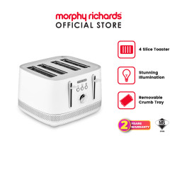 [NEW] Morphy Richards Illumination 4 Slice Toaster (WH) |248021