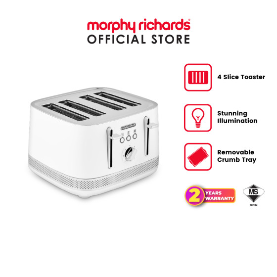 [NEW] Morphy Richards Illumination 4 Slice Toaster (WH) |248021