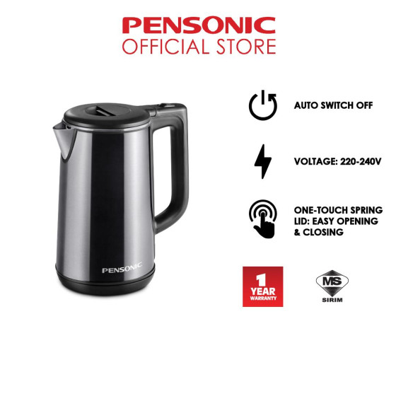 PENSONIC ELECTRIC JUG KETTLE 1.8L |PAB-1800CS