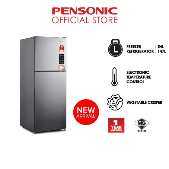 Pensonic 2 Doors Refrigerator | PRT-2250