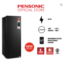 Pensonic 1 Door Refrigerator Black color 180L | PRS-1800