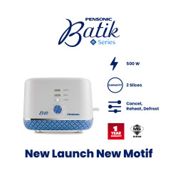 [ NEW ] Pensonic Batik Series Toaster | Pembakar Roti Siri Batik