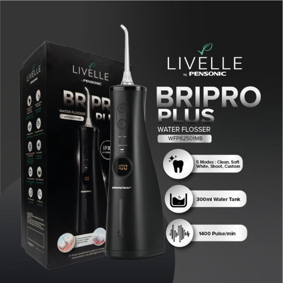 Pensonic Livelle BriPro Plus Water Flosser Premium 300ml | WFP82501MB