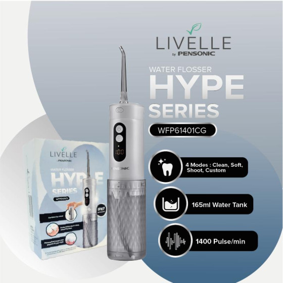 Pensonic Livelle Hype Water Flosser Travel Kit 165ml |  WFP61401CG