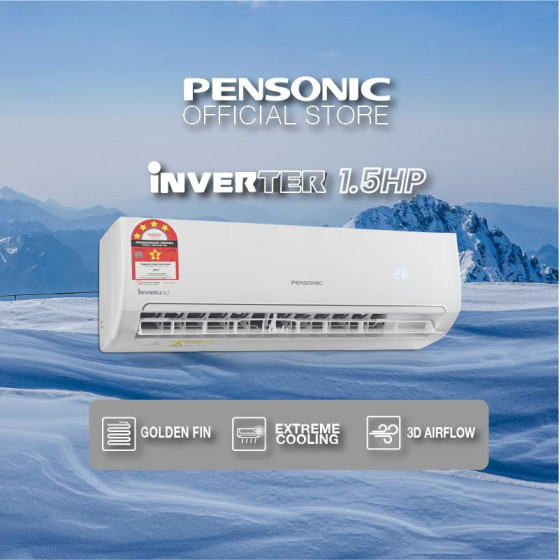 [OWN TO CHILL] Pensonic Inverter Air Conditioners 1.5Hp |PSW/PCU-1530i