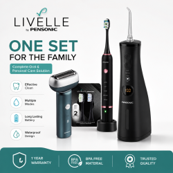[Best Value Collection - Family Pack] Pensonic Livelle include water floss, shaver, electric toothbrush