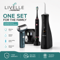 Livelle Combo BriPro Plus Sonic Toothbrush, Shaver, Water Flosser & Head Replacement | FAMILY PACK