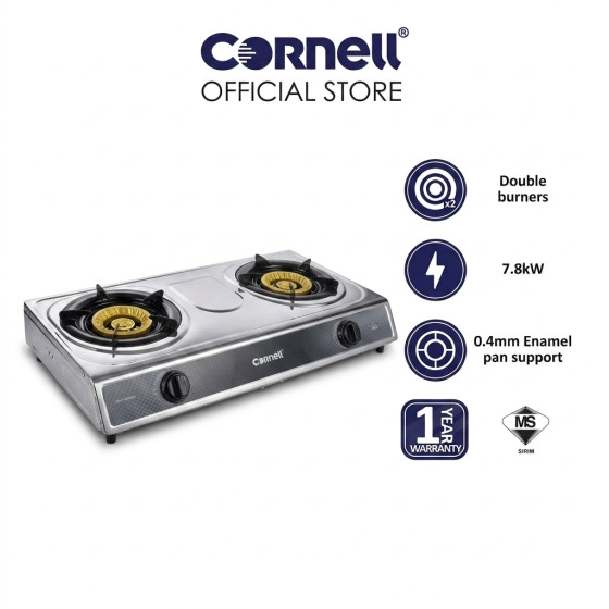 Cornell Stainless Steel Panel Gas Stove | CGS-S1202SS